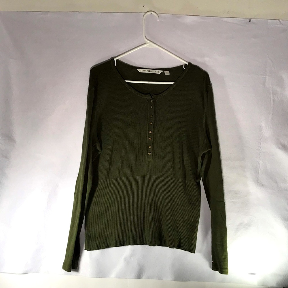 Tommy Hilfiger Womens Cotton Long Sleeve Size XL